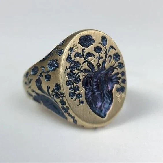 Royal Bloom Crest Ring | Gold