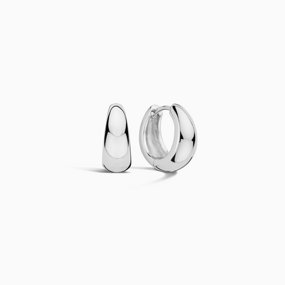 Rue Hoops | White Gold