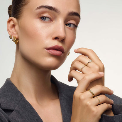 Midi Dome Ring | Gold