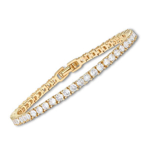 Lustra™ | Gold Moissanite Tennis Bracelet
